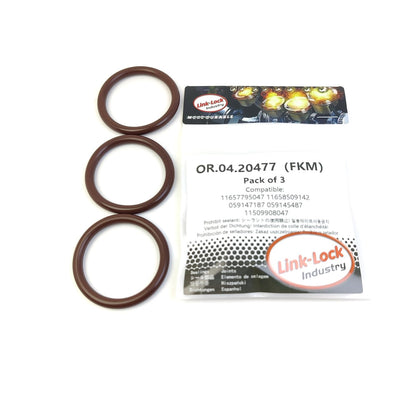 LINK-LOCK 3PCS OR.04.20477 FKM Viton Sealing O-Ring Kit of Exhaust Gas Turbocharger/Inflatable Guide 11657795047 11658509142 059147187 059145487 11509908047 for AUDI for BMW-M57N2