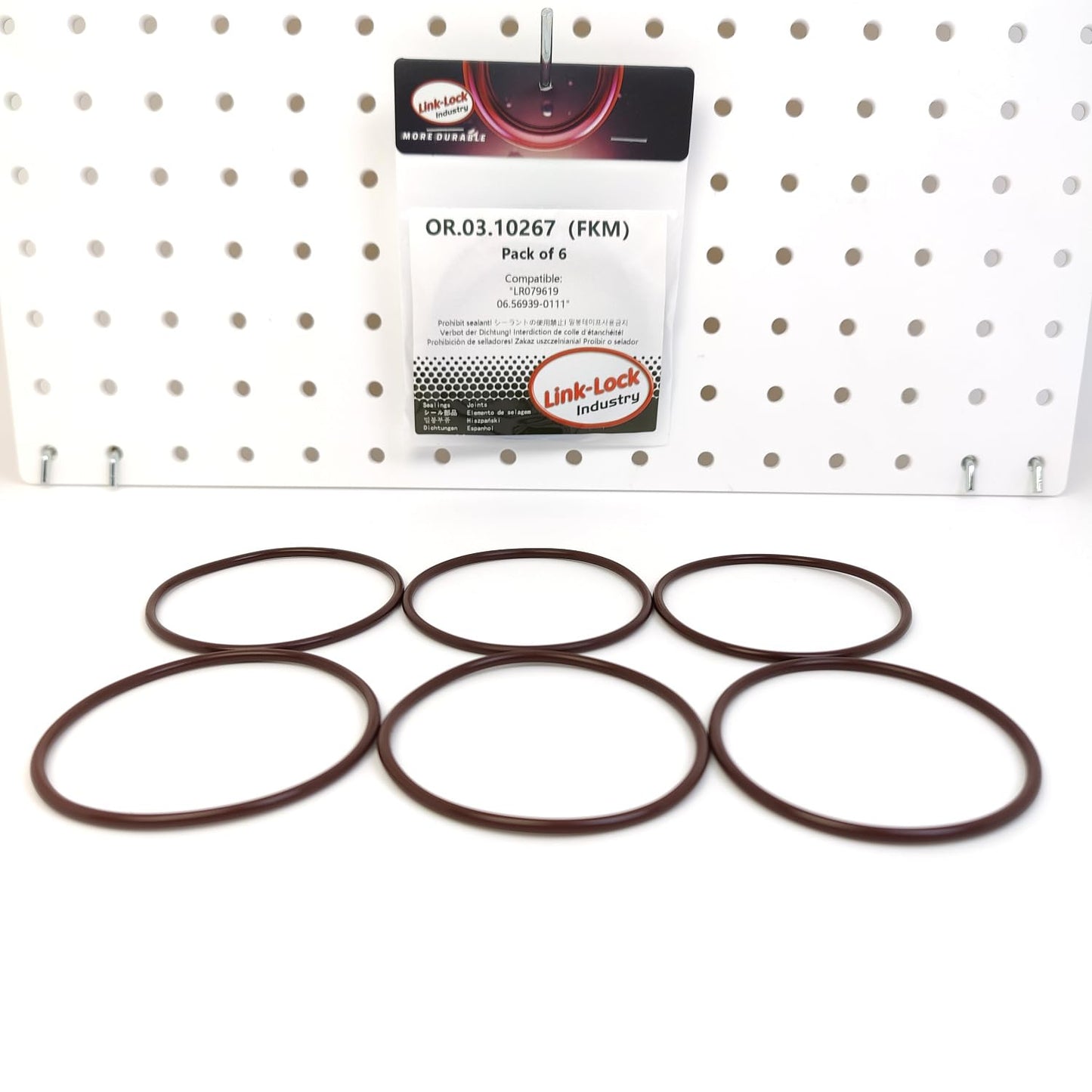 LINK-LOCK 6PCS OR.03.10267 FKM Viton Sealing O-Ring Kit of Water Pump LR079619 06.56939-0111 For LAND ROVER-306DT(TDV6)