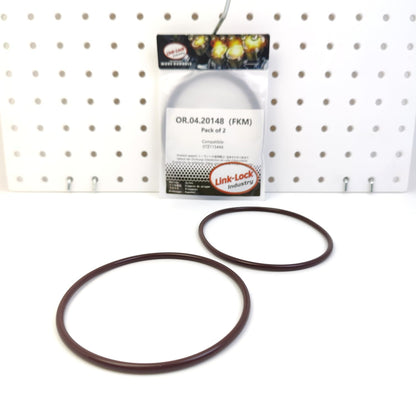 LINK-LOCK 2PCS OR.04.20148 FKM Viton Sealing O-Ring Kit of Oil Filter Adapter 07Z115444 for AUDI