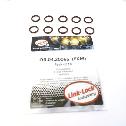 LINK-LOCK 10PCS OR.04.20066 FKM Viton Sealing O-Ring Kit of Power Steering Hose 91345-PAA-A01 4895625 for HONDA for IVECO