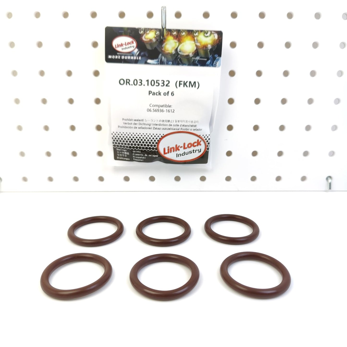 LINK-LOCK 6PCS OR.03.10532 FKM Viton 32×5 Sealing Universal O-Ring Kit 06.56936-1612 For MAN