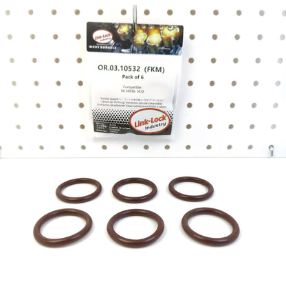 LINK-LOCK 6PCS OR.03.10532 FKM Viton 32×5 Sealing Universal O-Ring Kit 06.56936-1612 For MAN