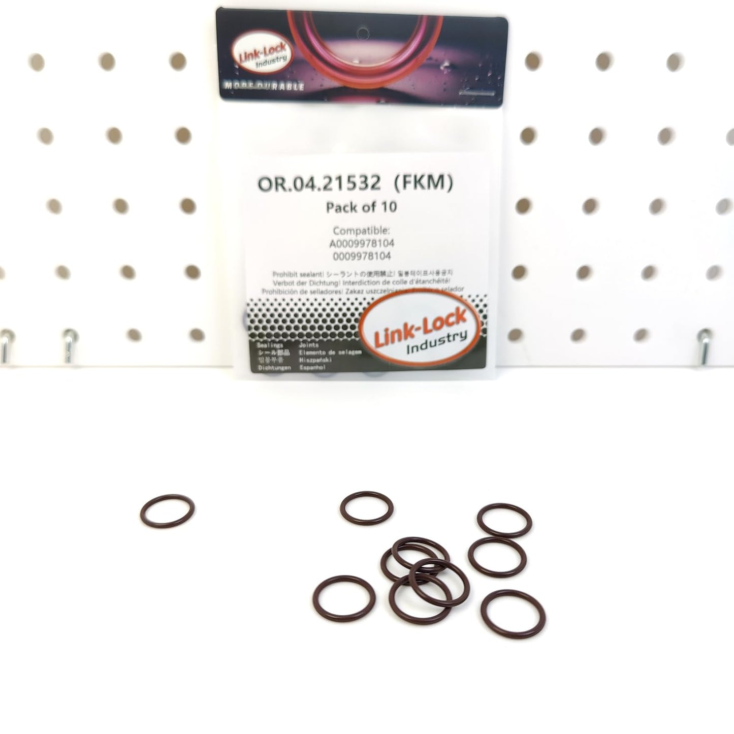 LINK-LOCK 10PCS OR.04.21532 FKM Viton Sealing O-Ring Kit of Crankcase ventilation port A0009978104 for MERCEDES-BENZ-G350