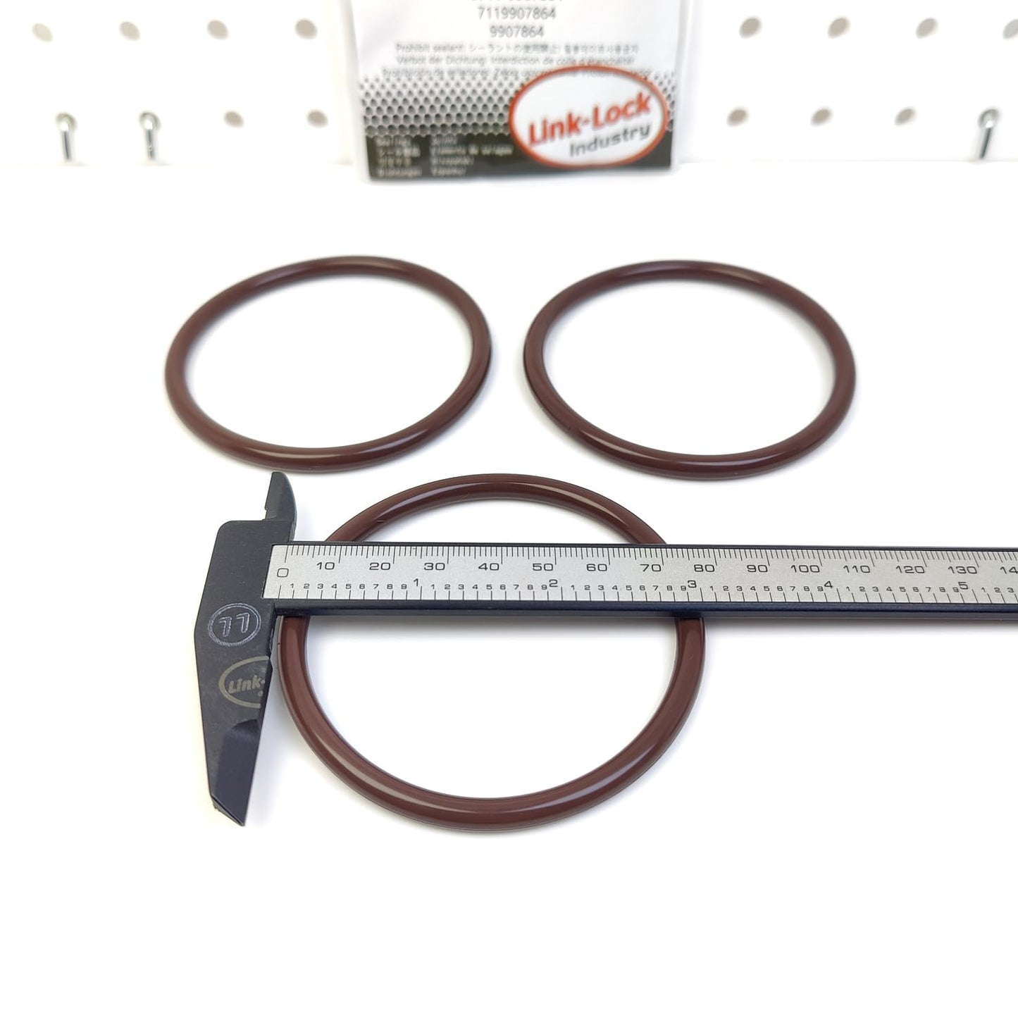 LINK-LOCK 3PCS OR.04.20077 FKM Viton Sealing O-Ring Kit of Exhaust Gas Turbocharger 0711-9907864 7119907864 9907864 for BMW