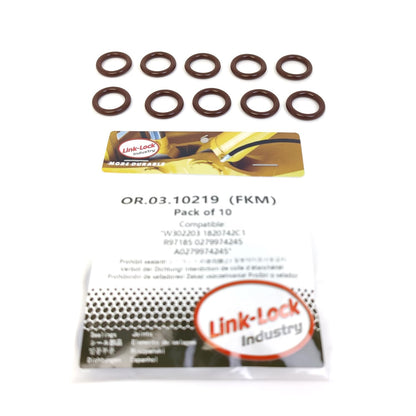 LINK-LOCK 10PCS OR.03.10219 FKMバイトン製オイルポンプ用Oリングキット W302203 1820742C1 R97185 0279974245 A0279974245 3029 4045 メルセデス・ベンツ フォードUSA用