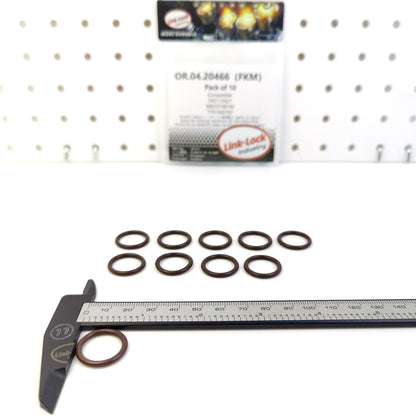 LINK-LOCK 10PCS OR.04.20466 FKM Viton Sealing O-Ring Kit of Oil Seal 035115427 99970738740 7701042763 for RENAULT for PORSCHE for AUDI for VW