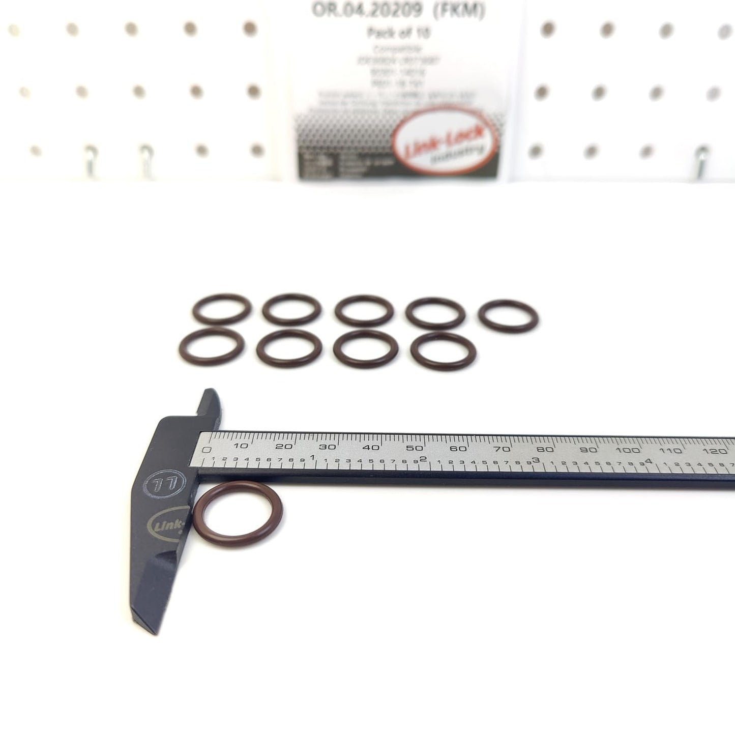 LINK-LOCK 10個 OR.04.20209 FKMバイトンシーリングOリングキット オイルアウトレット（チャージャー）JDE36824 LR073687 90301-14016 PE01-18-T41 ジャガー ランドローバー レクサス マツダ用