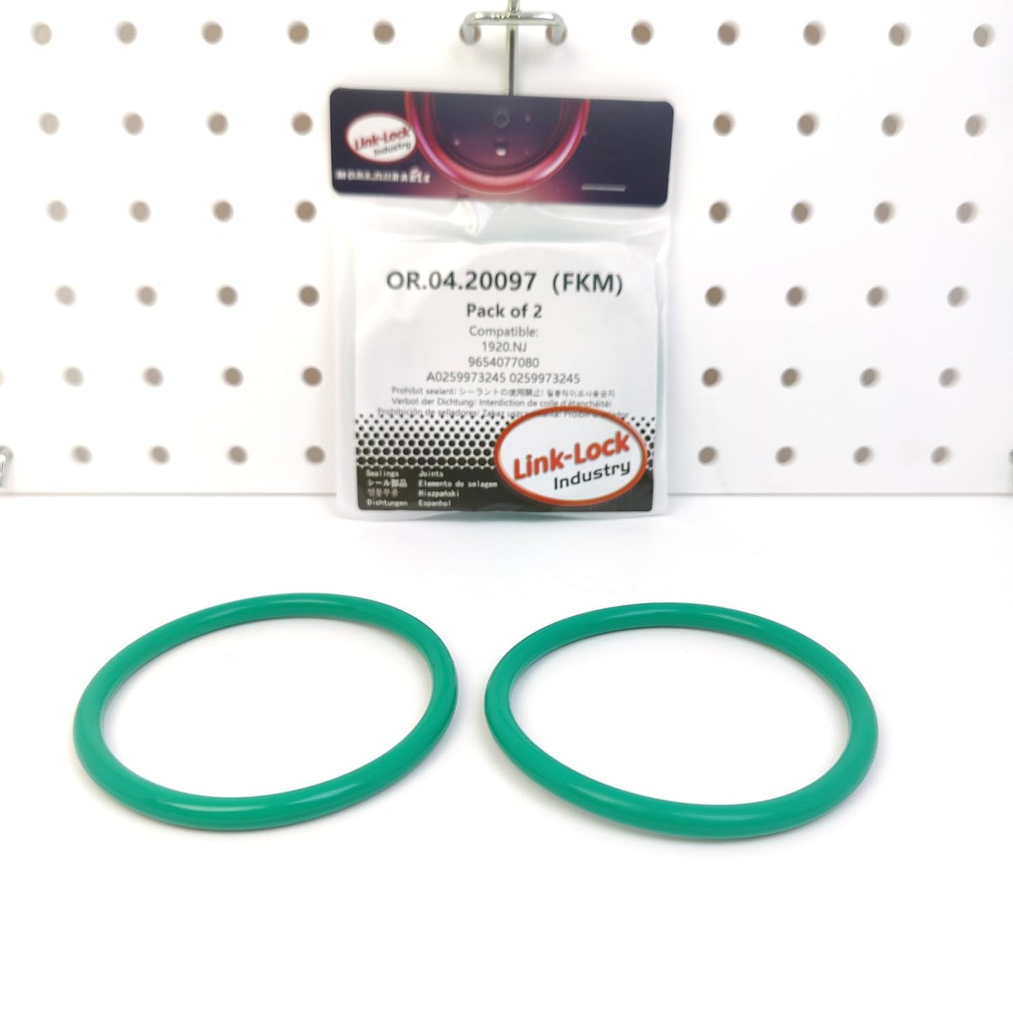 LINK-LOCK 2PCS OR.04.20097 FKM Viton Sealing O-Ring Kit of Engine Air Intake House 1920.NJ 9654077080 A0259973245 0259973245 for CITROËN for FIAT for MERCEDES-BENZ