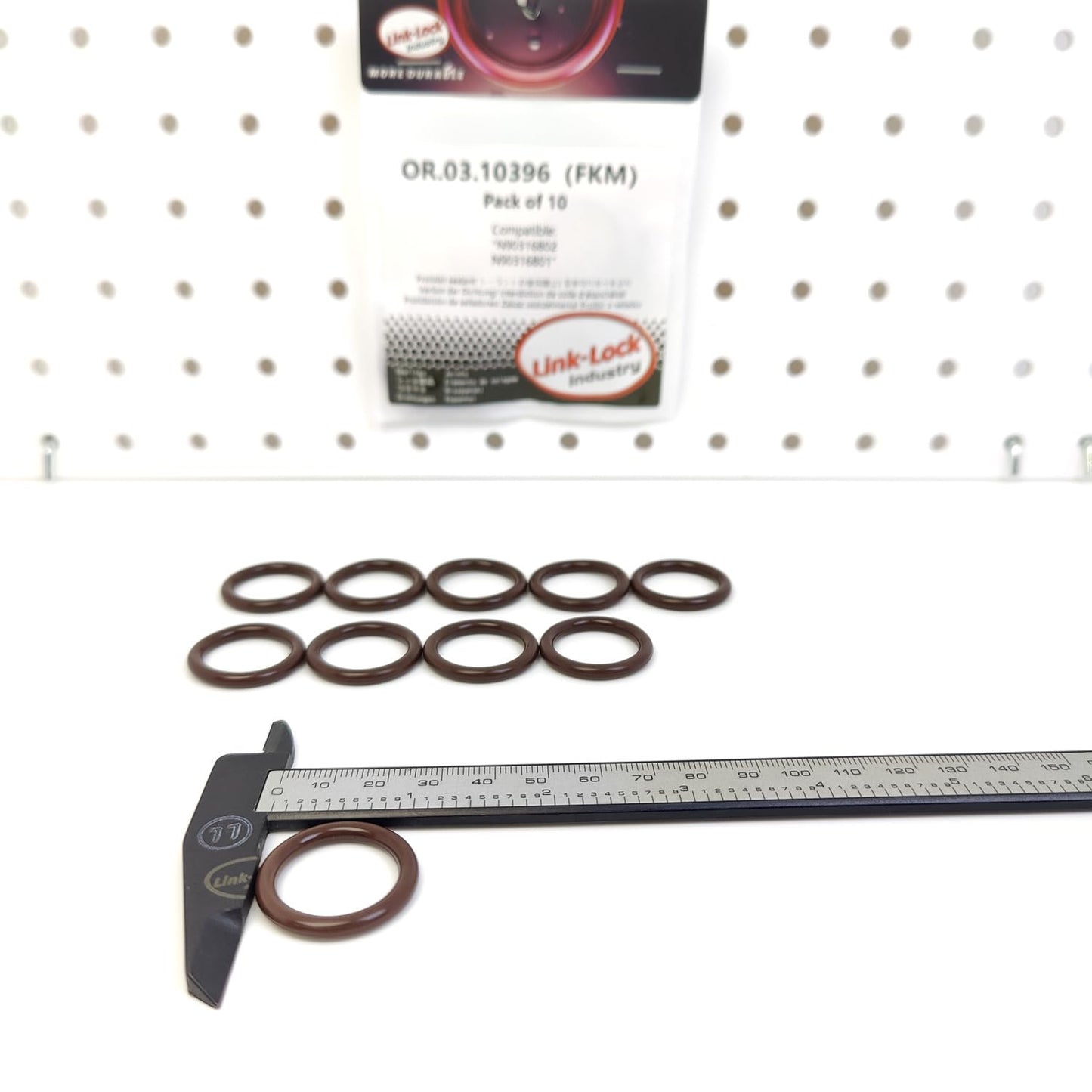 LINK-LOCK 10PCS OR.03.10396 FKM Viton Sealing O-Ring Kit of Intake manifold N90316802 N90316801 For AUDI-DR SH SL For VW-AMF AHG AFH