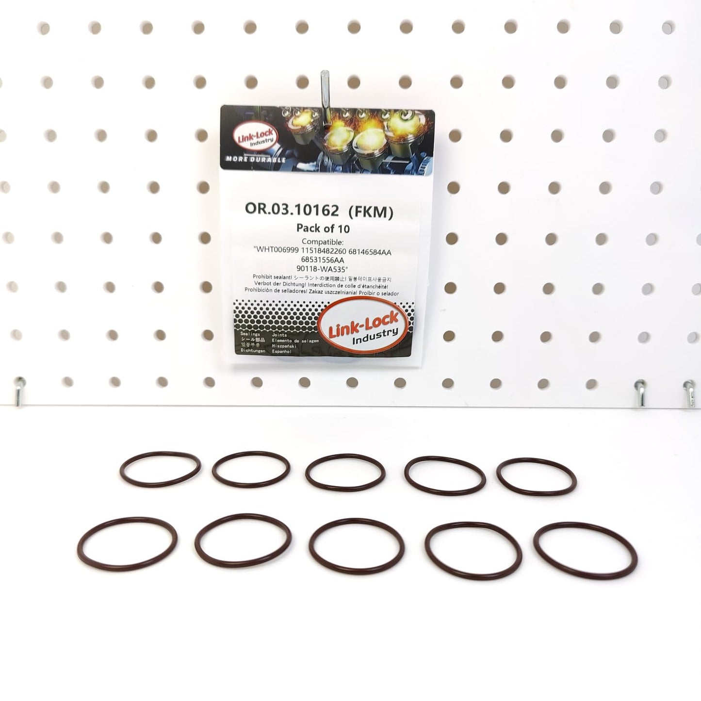 LINK-LOCK 10PCS OR.03.10162 FKM Viton Sealing O-Ring Kit of Coolant pipeline WHT006999 11518482260 68146584AA 68531556AA 90118-WA535 For BMW-B58 For TOYOTA-B58