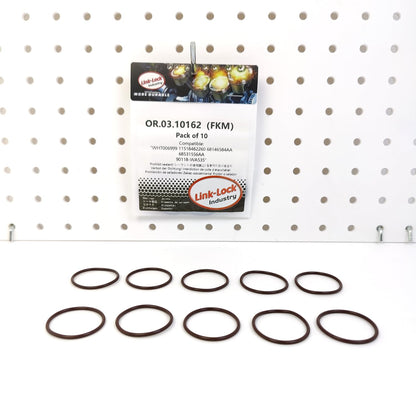 LINK-LOCK 10PCS OR.03.10162 FKM Viton Sealing O-Ring Kit of Coolant pipeline WHT006999 11518482260 68146584AA 68531556AA 90118-WA535 For BMW-B58 For TOYOTA-B58
