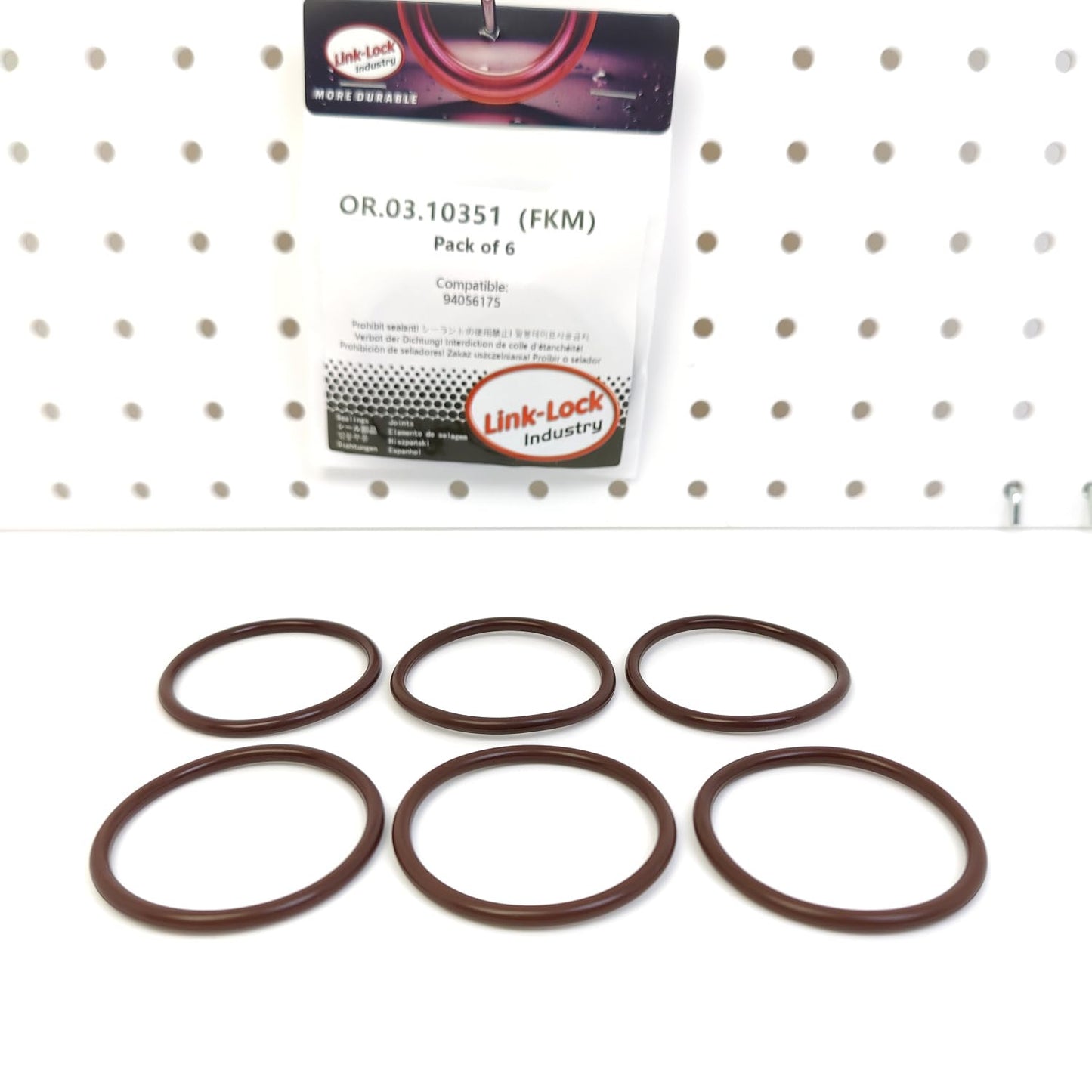 LINK-LOCK 6PCS OR.03.10351 FKMバイトン クランクケースカバーOリングキット 94056175 CHEVROLET-LB7用 GMC-LB7 LGH LML LBZ用