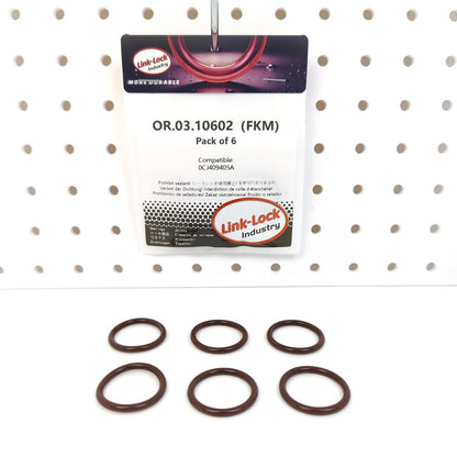 LINK-LOCK 6PCS OR.03.10602 FKMバイトン クラッチ用シーリングOリングキット 0CJ409405A AUDI VW用