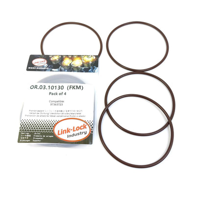 LINK-LOCK 4PCS OR.03.10130 FKM バイトンシーリングOリングキット 吸気マニホールドカバー用 97363723 CHEVROLET-LBZ LLY LMM用 GMC-LBZ LLY LMM用