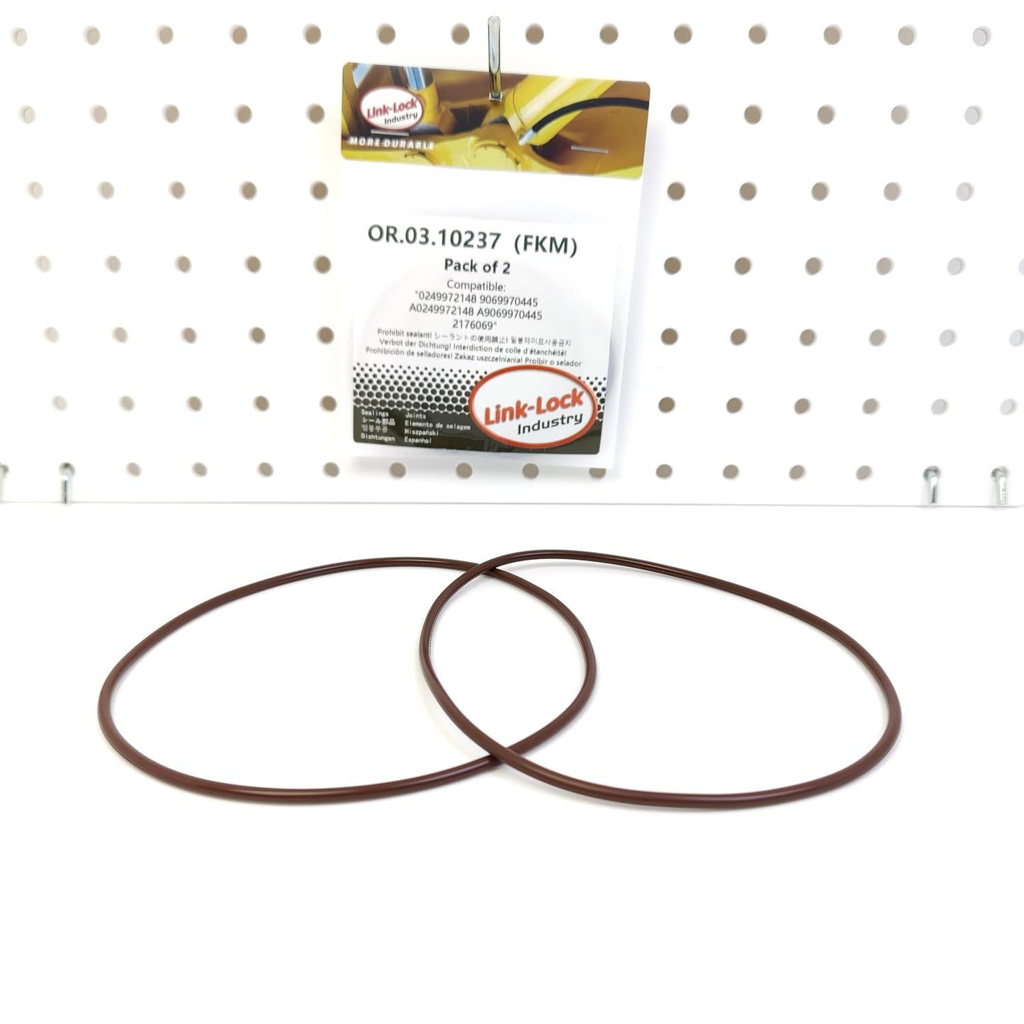LINK-LOCK 2PCS OR.03.10237 FKM Viton シーリングOリングキット エアコンプレッサー用 0249972148 9069970445 A0249972148 A9069970445 2176069 MERCEDES-BENZ-924 925 OM900 OM904 OM906用