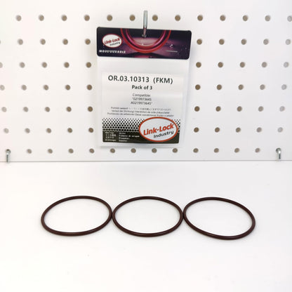 LINK-LOCK 3PCS OR.03.10313 FKM Viton Sealing O-Ring Kit of Vacuum Pump 0219973645 A0219973645 For MERCEDES-BENZ-M272