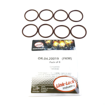 LINK-LOCK 8個 OR.04.20019 FKM バイトン 35.5×2.7 シール ユニバーサルOリングキット FIAT用 14458580