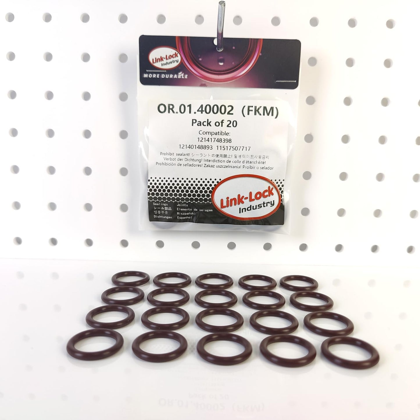 LINK-LOCK 20PCS FKM Viton OR.01.40002 Engine Camshaft sensor O-RING gasket  12141748398 12140148893  11517507717" for BMW B38 B48 N43 N45 N46 N52 N20 N26 N55 N51 N53 N54 S63 S55 N62 N73 M62 M73 N63