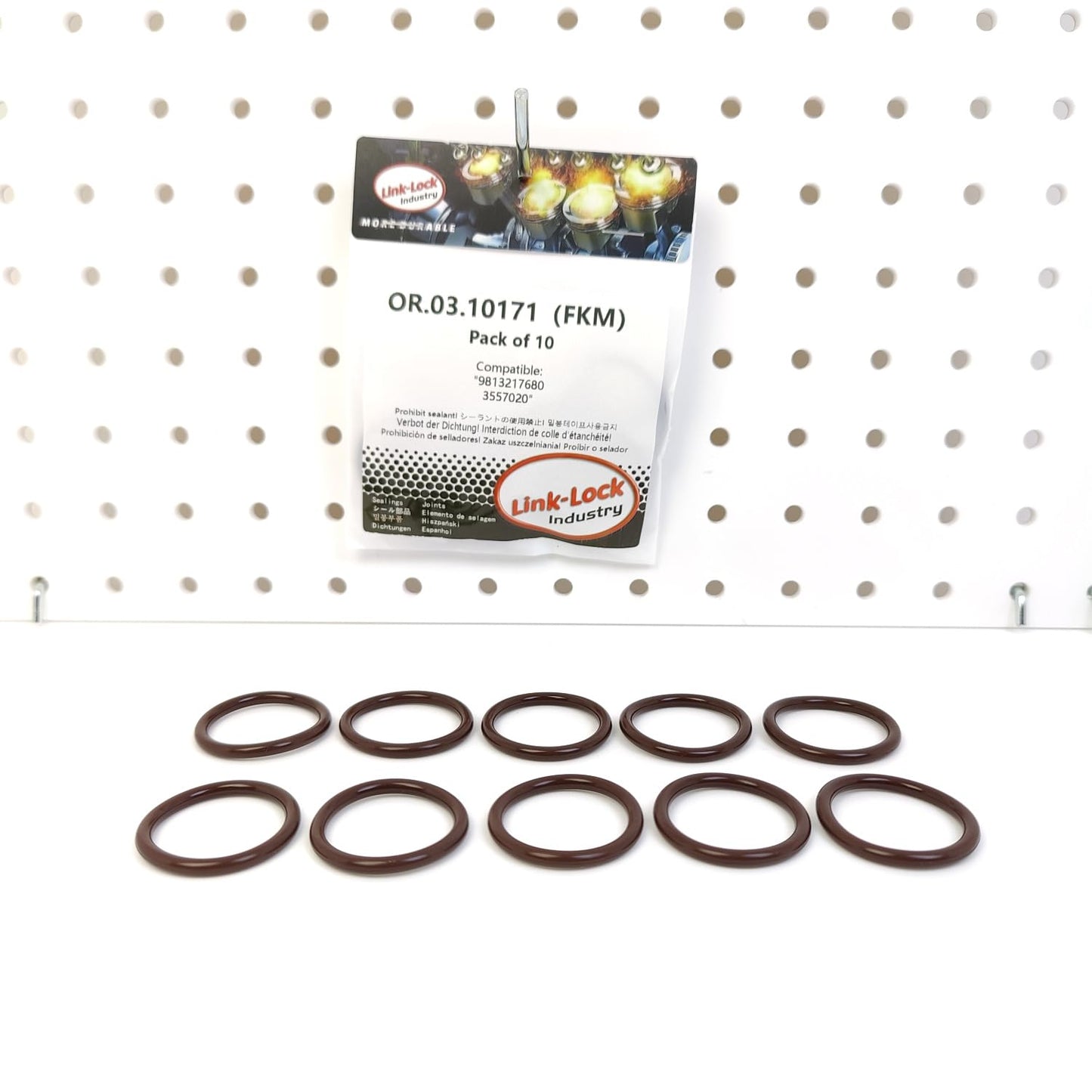 LINK-LOCK 10PCS OR.03.10171 FKM Viton クーラントパイプライン用Oリングキット 9813217680 3557020 シトロエン-YHT YHY YHZ YHW YHX オペル-D15DTH YHZ D15DT F15DT プジョー-YHY YHT YHZ DS-YHY