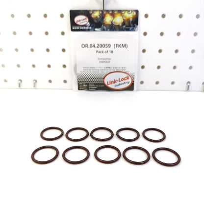 LINK-LOCK 10PCS OR.04.20059 FKM Viton Sealing O-Ring Kit of Oil Pump Suction Line 30640622 for VOLVO