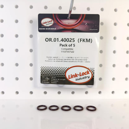 LINK-LOCK 5PCS FKM Viton OR.01.40025 Engine Oil filter cover O-RING gasket 11537557522 for BMW N63 N74