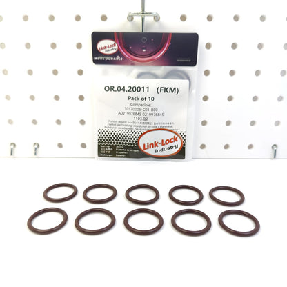 LINK-LOCK 10PCS OR.04.20011 FKM Viton Sealing O-Ring Kit of Coolant Pump 10170005-C01-B00 A0219976845 0219976845 1103.Q2 for BAIC for MERCEDES-BENZ-271 M271 for PEUGEOT