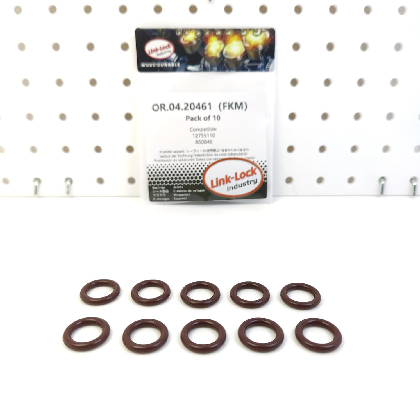 LINK-LOCK 10PCS OR.04.20461 FKM Viton Sealing O-Ring Kit of Crankcase Vent 12755110 860846 for OPEL for SAAB for CADILLAC