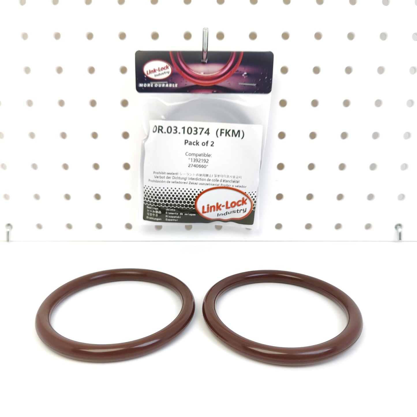 LINK-LOCK 2PCS OR.03.10374 FKM Viton Sealing O-Ring Kit of Turbocharger Intake Hose 1392192 2740660 For SCANIA-DC16