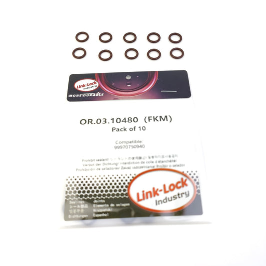 LINK-LOCK 10개 OR.03.10480 FKM Viton 엔진 오일 쿨러용 씰링 O-링 키트 99970750940 포르쉐