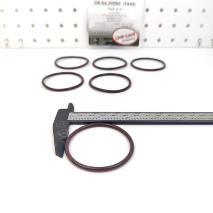 LINK-LOCK 6PCS OR.04.20090 FKM Viton Sealing O-Ring Kit of Power Steering Pump 500324249 5801601354 06.56937-2107 06.569372107 for IVECO for MAN