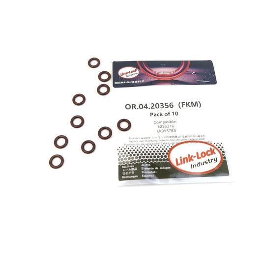 LINK-LOCK 10PCS OR.04.20356 FKM Viton Sealing O-Ring Kit of Oil Dipstick 5255316 LR095783 for CUMMINS for LAND for ROVER
