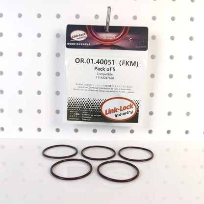 LINK-LOCK 5PCS FKM Viton OR.01.40051 Engine timing gear case cover O-RING 11142247660 for BMW M47 M57