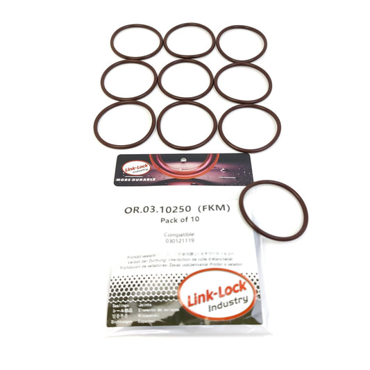 LINK-LOCK 10PCS OR.03.10250 FKM Viton Sealing O-Ring Kit of Thermostat housing 030121119 For SEAT-2G AAV ABU AAU ABD For VW-2G ABD NU NZ PY ACV AUF