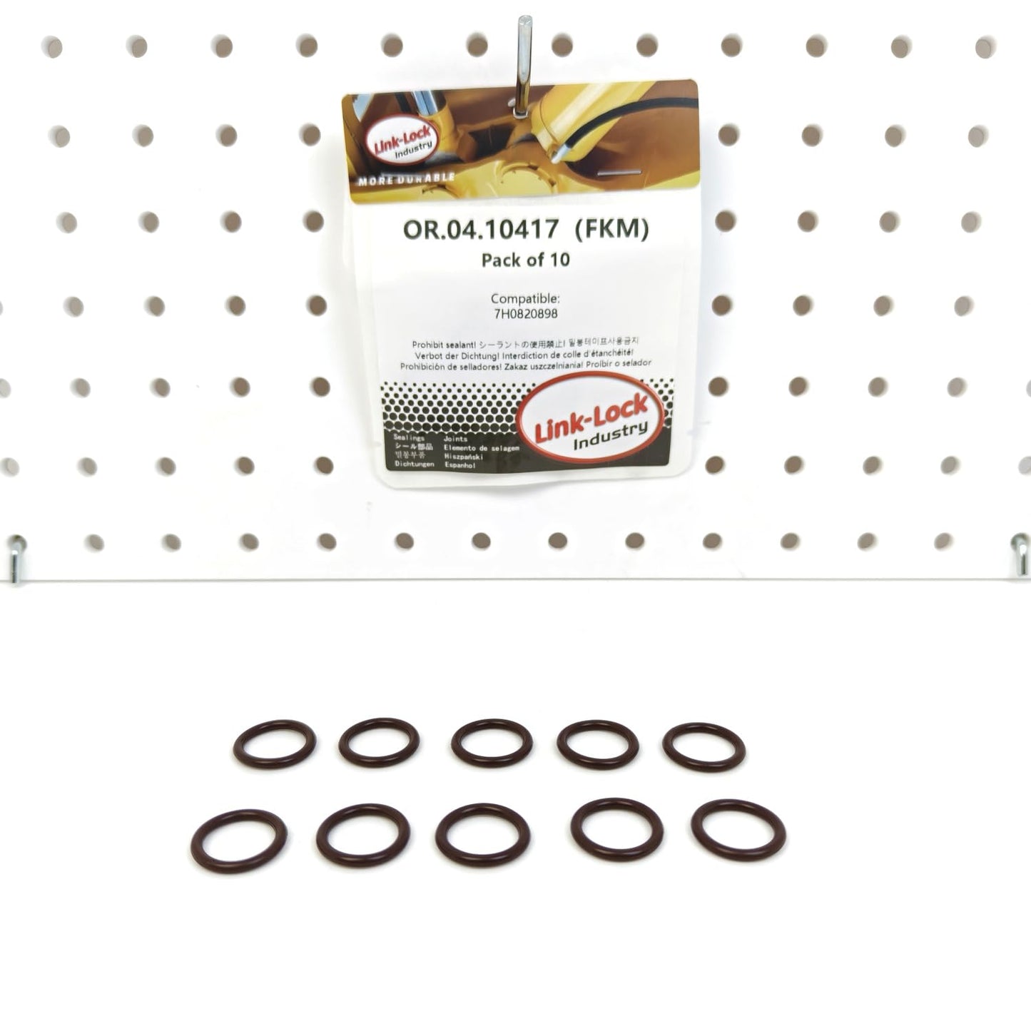 LINK-LOCK 10PCS OR.04.10417 FKM Viton Sealing O-Ring Kit of Air Condition Pipe 7H0820898 For AUDI For VW