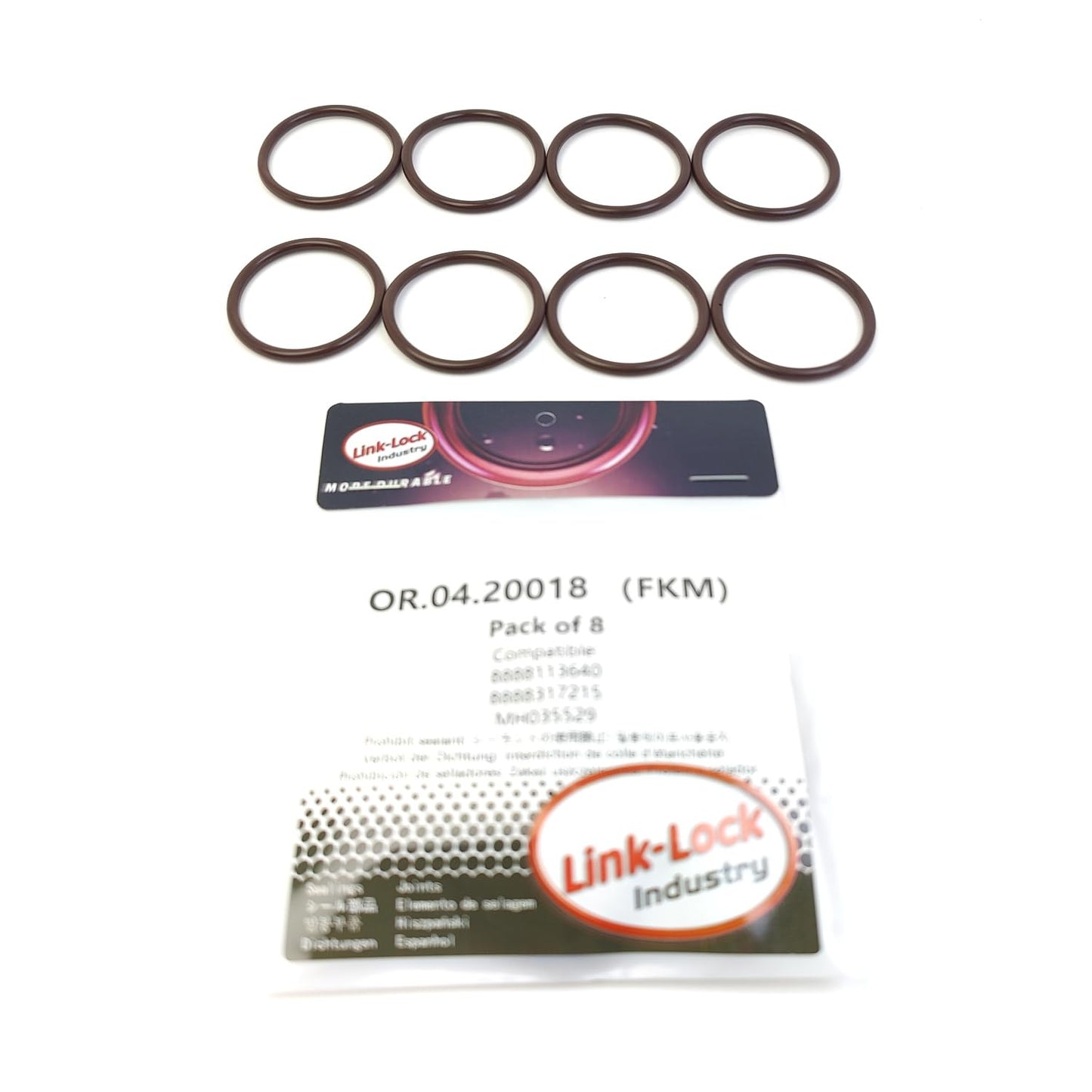 LINK-LOCK 8PCS OR.04.20018 FKMバイトンインタークーラーおよび接続パイプ用シーリングOリングキット 8888113640 8888317215 MH035529 LYNK & CO 三菱用