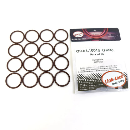 LINK-LOCK 16PCS OR.03.10013 FKM Viton Sealing O-Ring Kit Of Fuel injector bracket 94051259 For CHEVROLET-LB7 For GMC-LB7 For HUMMER-LB7 For CADILLAC