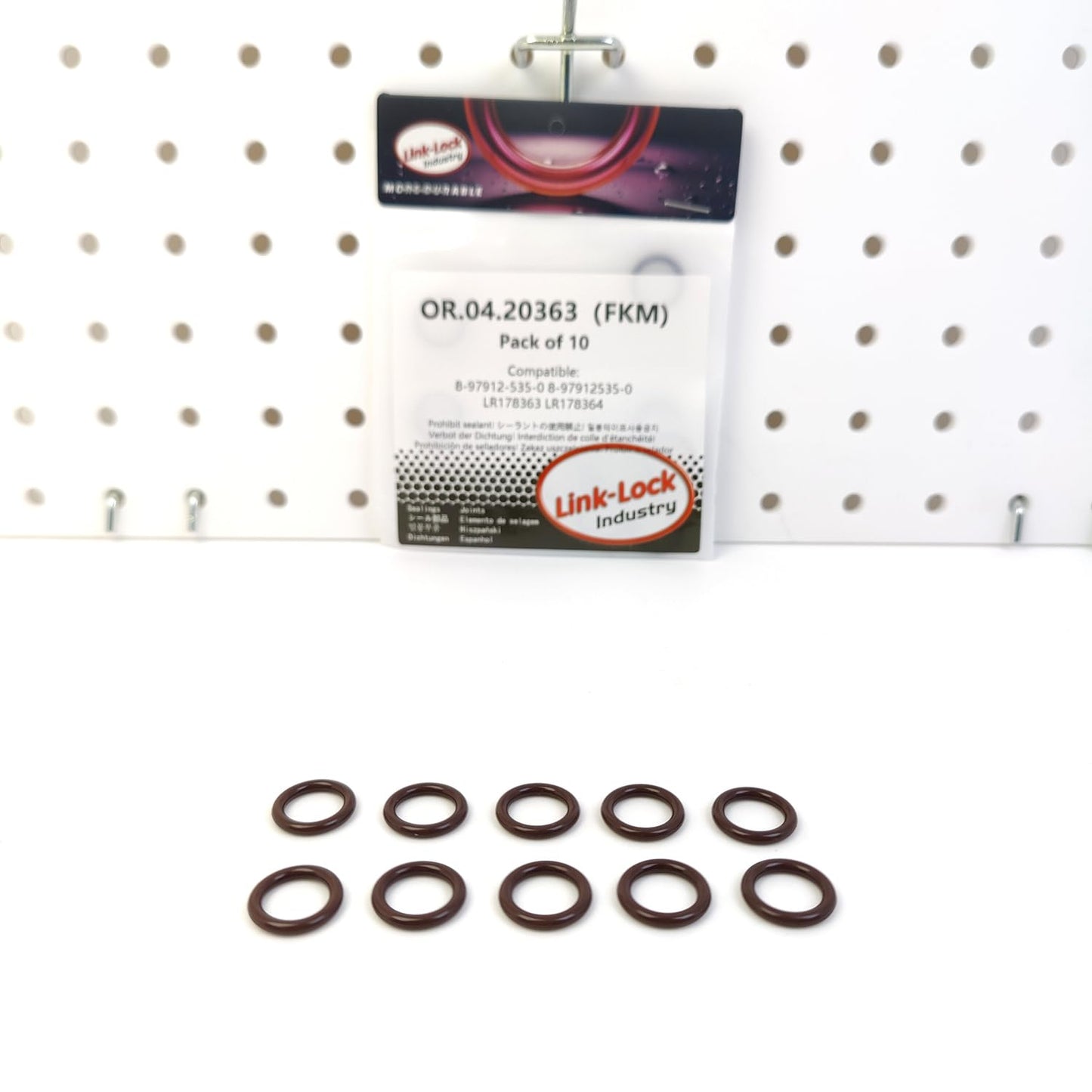 LINK-LOCK 10PCS OR.04.20363 FKM Viton Sealing O-Ring Kit of Water Connector / Charger 8-97912-535-0 8-97912535-0 LR178363 LR178364 for LAND for ROVER for ISUZU
