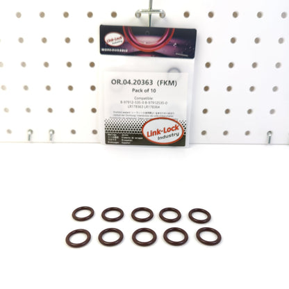 LINK-LOCK 10PCS OR.04.20363 FKM Viton Sealing O-Ring Kit of Water Connector / Charger 8-97912-535-0 8-97912535-0 LR178363 LR178364 for LAND for ROVER for ISUZU