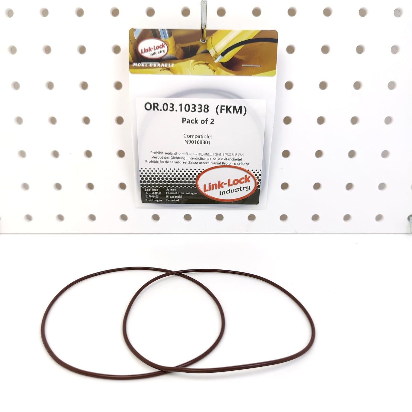 LINK-LOCK 2PCS OR.03.10338 FKM Viton Sealing O-Ring Kit of Cylinder Liner N90168301 For SEAT-DH For VW-DF DJ SP DG For AUDI