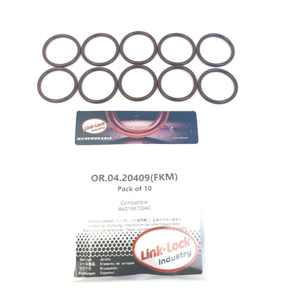 LINK-LOCK 10PCS OR.04.20409 FKM Viton Sealing O-Ring Kit of Timing Case Cover A6219970040 6219970040 for MERCEDES-BENZ