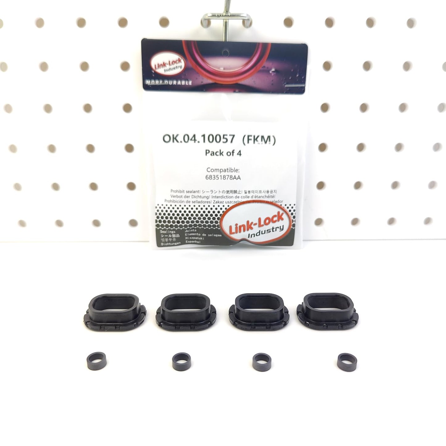 LINK-LOCK 4Set OK.04.10057 fuel injector repair kit 68351878AA with FKM Viton O-RING For ALFA ROMEO For CHRYSLER For JEEP ECX EC3 EC1 EC2 552