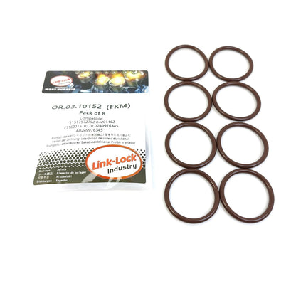 LINK-LOCK 8PCS OR.03.10152 FKM Viton Sealing O-Ring Kit of Cooling water pipe 11517572792 04201462 F716201510170 A0249976345 For INFINITI-270910 For MERCEDES-BENZ-260 M264 M270 M133 M264 M274