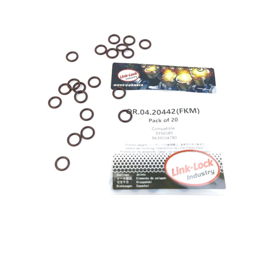 LINK-LOCK 20PCS OR.04.20442 FKMバイトンシーリングOリングキット 冷媒ライン用 3956589 9639554780 シトロエン フォード オペル プジョー用