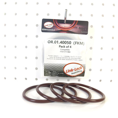 LINK-LOCK 4PCS FKM Viton OR.01.40050 エンジン冷却水ポンプOリングガスケット 11511711484 BMW S65 M52 M54用