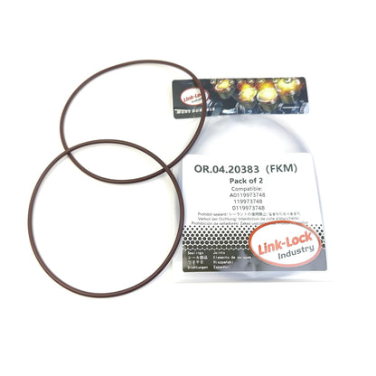 LINK-LOCK 2PCS OR.04.20383 FKM バイタム製シーリングOリングキット サーモスタット A0119973748 119973748 0119973748 メルセデス・ベンツ サンヨン用