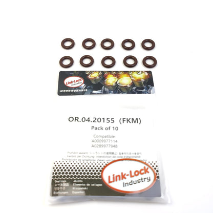 LINK-LOCK 10PCS OR.04.20155 FKM Viton Sealing O-Ring Kit of Turbocharger A0009977114 A0289977948 0009977114 0289977948 for MERCEDES-BENZ
