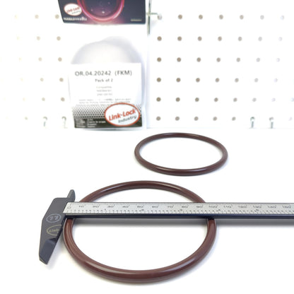 LINK-LOCK 2PCS OR.04.20242 FKM Viton Sealing O-Ring Kit of Air Filter Housing Intake Hose N90964301 2H6129193 for VW