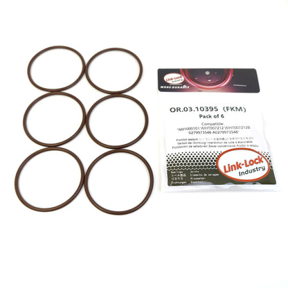 LINK-LOCK 6PCS OR.03.10395 FKM Viton Sealing O-Ring Kit of Vacuum pump N91000101 WHT007212 WHT007212B 0279973548 A0279973548 For MERCEDES-BENZ-M272 For AUDI-DKYA DLHC DUVA