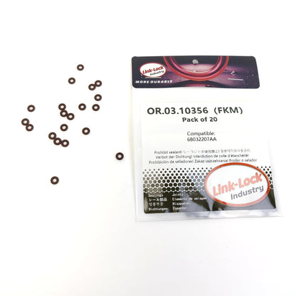 LINK-LOCK 20PCS OR.03.10356 FKM Viton Sealing O-Ring Kit of Fuel Pipe 68032207AA For CHRYSLER-ENS For DODGE-ENR ENS For JEEP-ENS