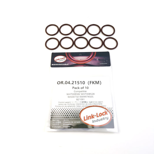 LINK-LOCK 10個組 OR.04.21510 FKMバイトン製シーリングOリングキット シリンダーブロック排気管用 WHT008582 WHT008528 90500732 0009974505 821091 AUDI-CZDD CUKB OPEL VW用